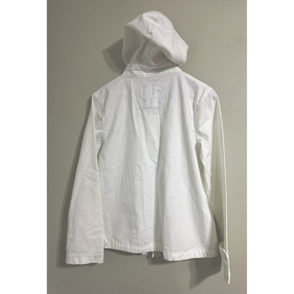 Merona White Women Jacket Hoodies 100% Cotton Size Small - Picture 2 of 8